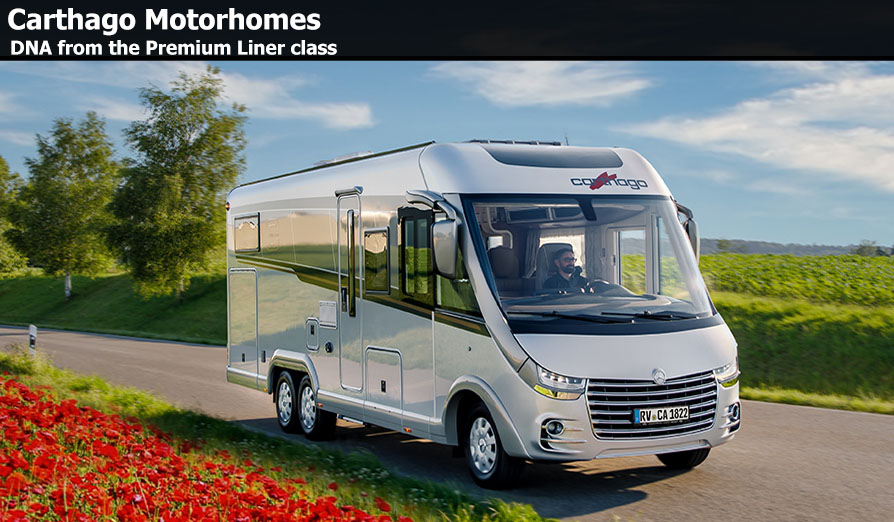 Cathago Motorhome driving in country side